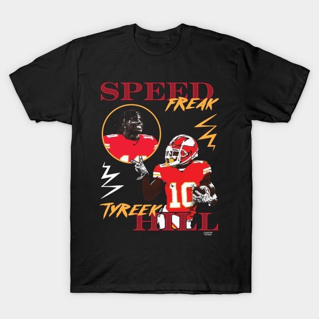 Tyreek Hill Rap Tee T-Shirt by dopelope